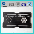 Top level 3K carbon fiber precision cnc drilling custom laser cut plastic from China